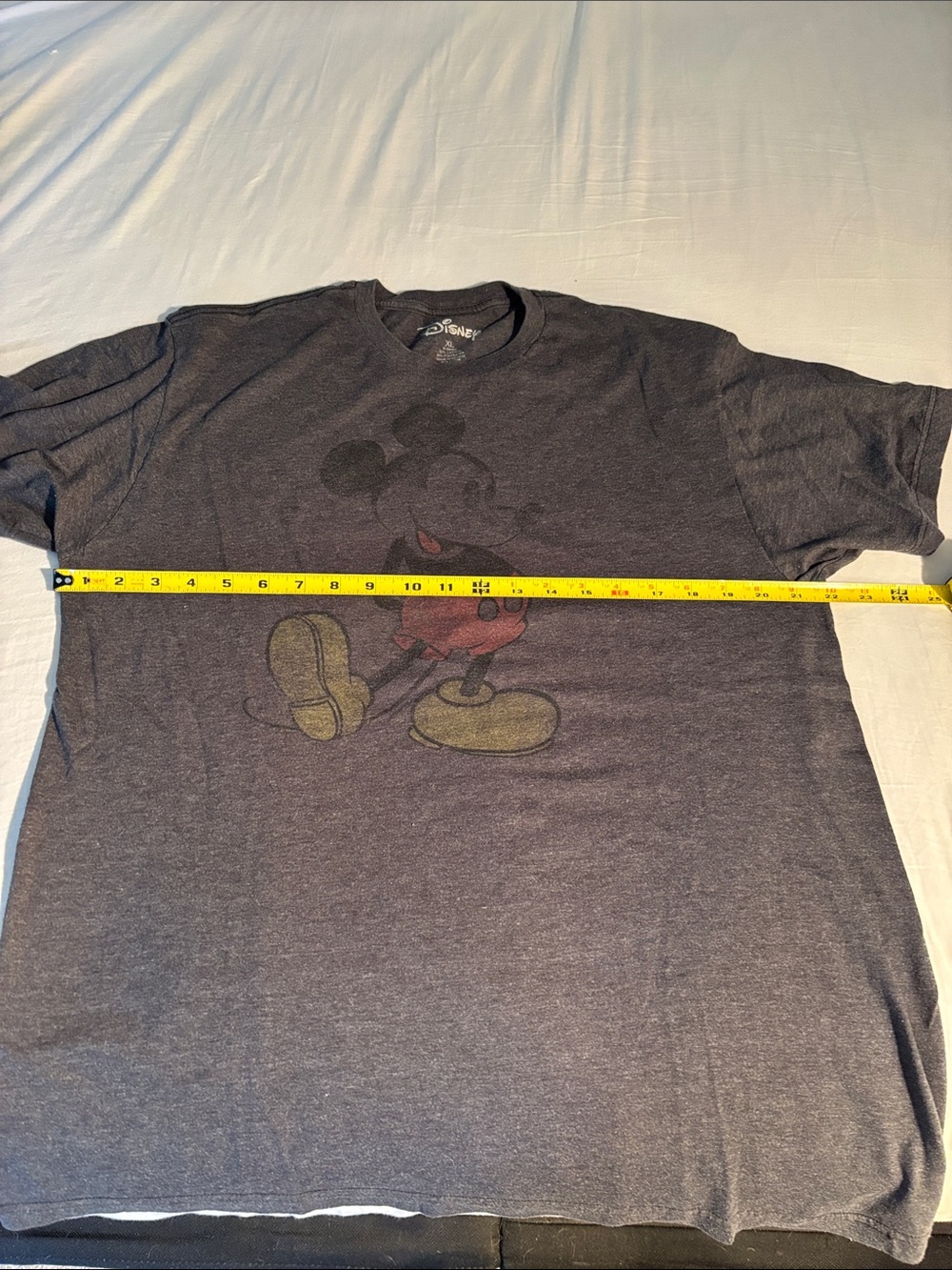 Disney Men's Heather Charcoal Mickey Mouse Graphic Tee